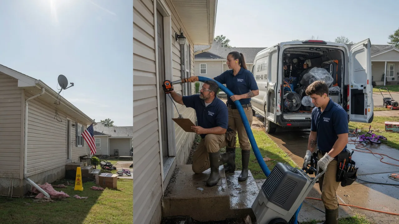 Ceiling Water Damage Restoration in Rhodes, IA near me